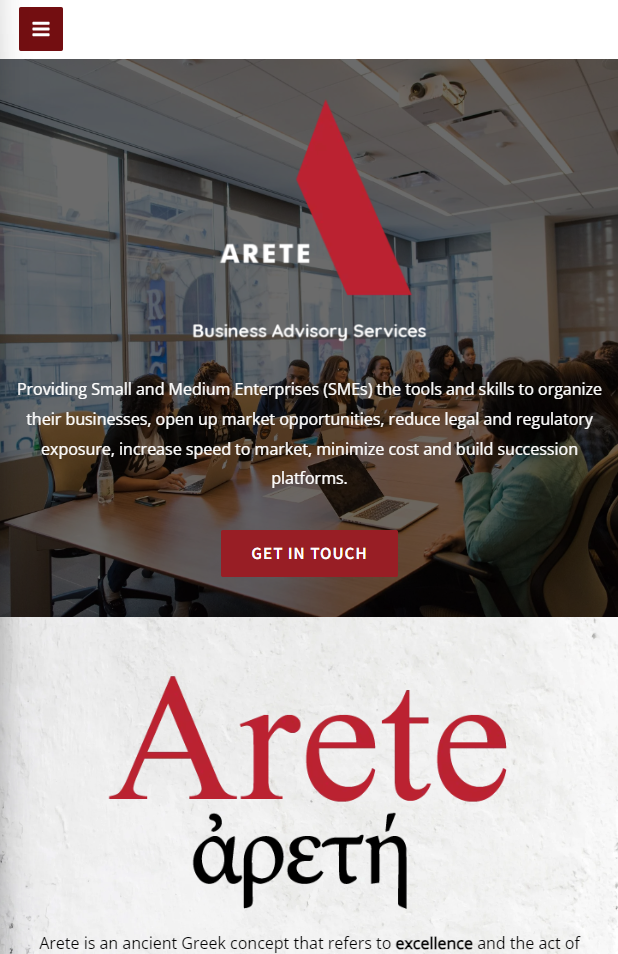 Arete Business Advisory Services – Business Advisory Services